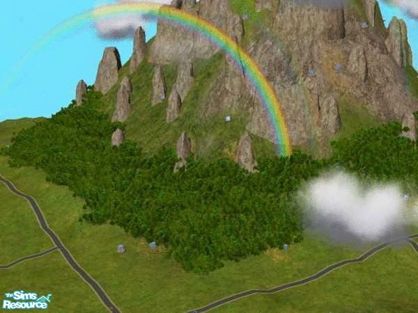 Sims 2 — K2 by nickszalinski — A Mountain. It\'s not for many lots.
