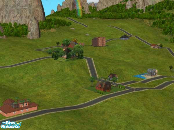Sims 2 — Mountains by nickszalinski — It\'s not for many lot. It\'s not a terrain, it\'s a neighborhood.