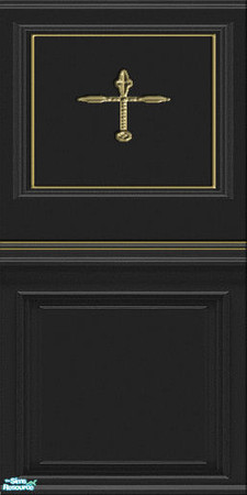 Sims 2 — Gothica Wall & Floor Set - Gothicapanel2 by eriduserpent — A panel from the gothic set, designed to be more