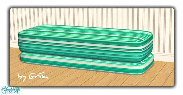 Sims 2 — Noosa Ottomantable recolour in peppermint by Grisu — recolour of the noosa ottomantable in peppermint green and