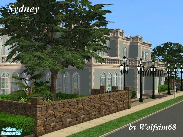 Sims 2 — Sydney by Wolfsim68 — Featuring an Entrance, Sitting room, Music Room & an Open Plan Kitchen/Dining with