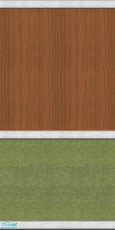 Sims 2 — Midland\'s 70\'s Sage Livingroom Set TC86 - Midlandstc8670sliv by midland_04 — Wood Paneled top with sage green