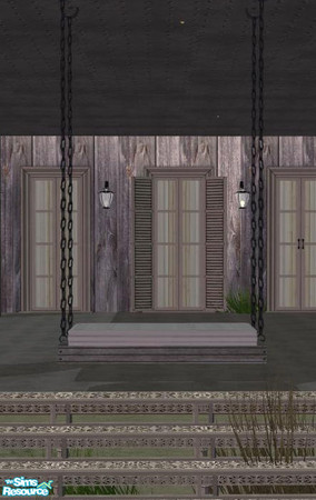 Sims 2 — PB Bali Outdoor Recolor distressed grey - Swing by ShinoKCR — Polster with stripes