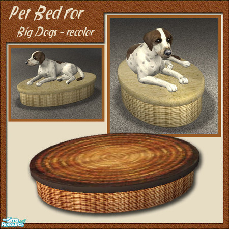 Sims 2 — S2S Pet Bed for Big Dogs - Recolor 1 by sims2sisters — 