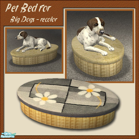 Sims 2 — S2S Pet Bed for Big Dogs - Recolor 2 by sims2sisters — 