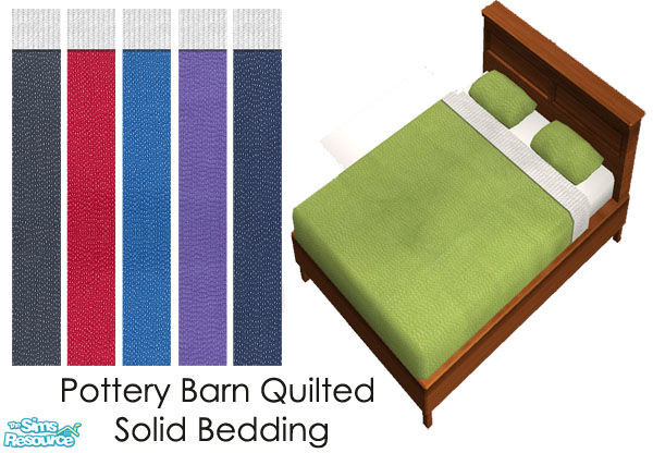 Sims 2 — Pottery Barn Solid Quilts by agaliha5 — no mesh needed. enjoy!