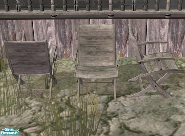 Sims 2 — PB Bali Outdoor Recolor distressed grey - Chair01 by ShinoKCR — 