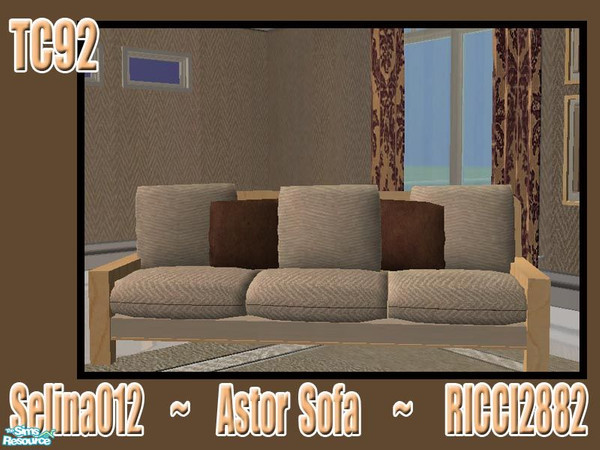 Sims 2 — TC92 - Astor Living set - sofa by selina012 — Recolour of Ricci2882\'s Astor Living sofa for the Texture
