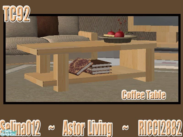 Sims 2 — TC92 - Astor Living set - coffee table by selina012 — Recolour of Ricci2882\'s Astor Living coffee table for the