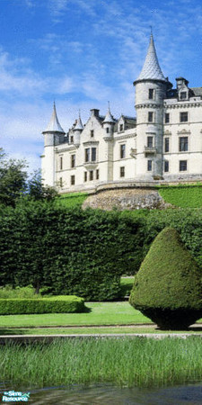 Sims 2 — A Castle in Scotland Wall Mural - Panel 2 by TrailRunner782 — An unknown castle in Scotland stands along amongst