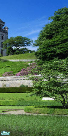 Sims 2 — A Castle in Scotland Wall Mural - Panel 4 by TrailRunner782 — An unknown castle in Scotland stands along amongst