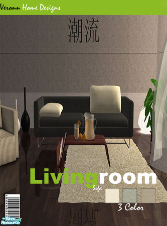 Sims 2 — TSRAA Veronn Livingroom Sofa 04 by Veronn — New sofa set,3 color.