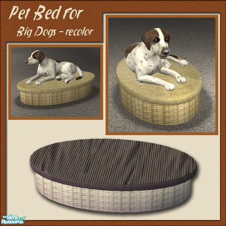Sims 2 — S2S Pet Bed for Big Dogs - Recolor  4 by sims2sisters — 