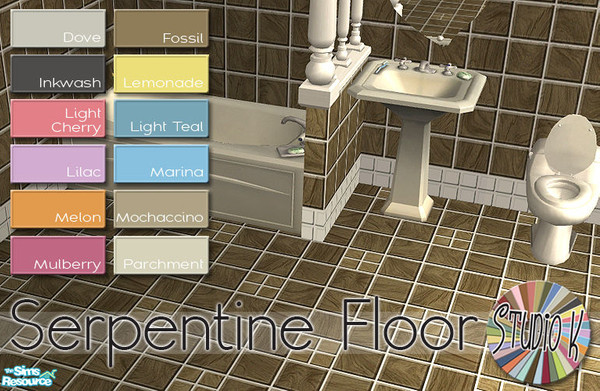 Sims 2 — Studio K Serpentine Floor_02 by StudioKhagerks — 