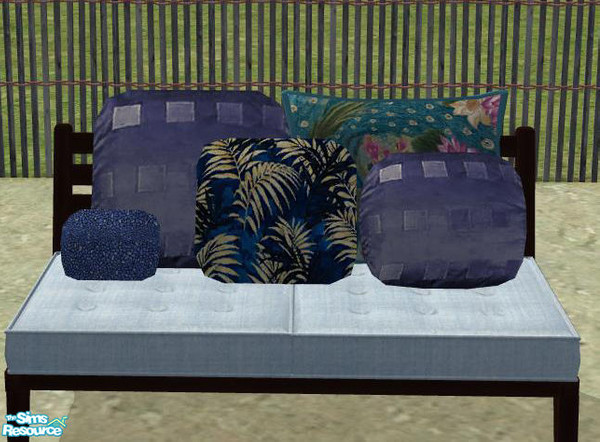 Sims 2 — PB Bali Outdoor Darkwood - Pillowset recolor 2 by ShinoKCR — 