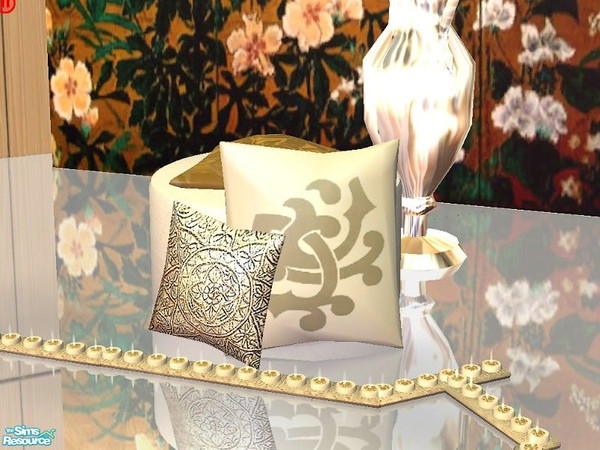 Sims 2 — ARMANI LIVINGROOM - pouf seat with cushions by kibanahnah — A full modern living room inspired by the Armani