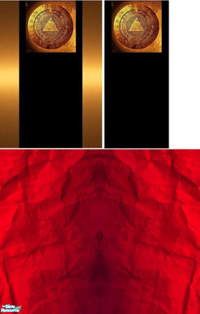 Sims 2 — Asian Wallpaper Part 2 by Elisa_G — A nice asian wallpaper set with treasure icon or just plain red (the last