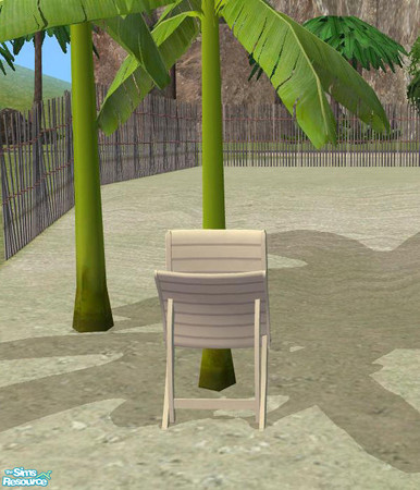 Sims 2 — PB Bali Outdoor cream - Chair leaning on Wall by ShinoKCR — 