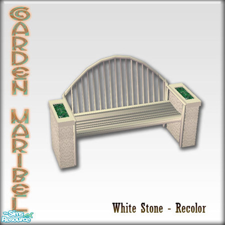 Sims 2 — S2S Garden Maribel Recolors 2 - Bench by sims2sisters — 