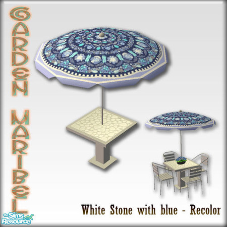 Sims 2 — S2S Garden Maribel Recolors 4 - Dining Table with Sunshade by sims2sisters — 