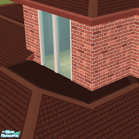 Sims 2 — Studio K Shakes Roofing System - Burnt Coral by StudioKhagerks — 