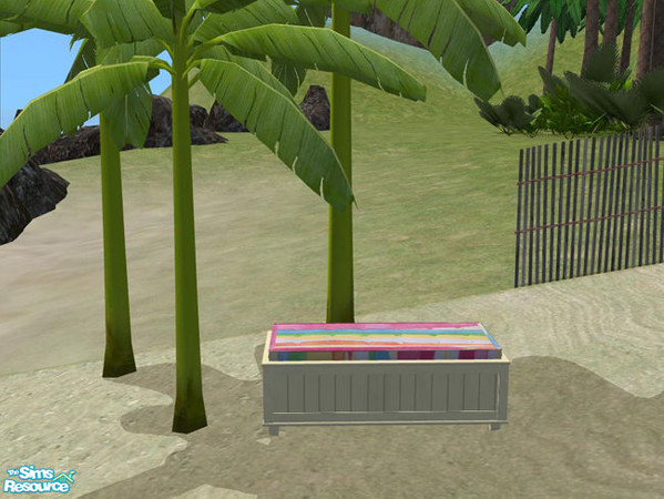 Sims 2 — PB Bali Outdoor cream - Storage Polster colorfulstripes2 by ShinoKCR — 