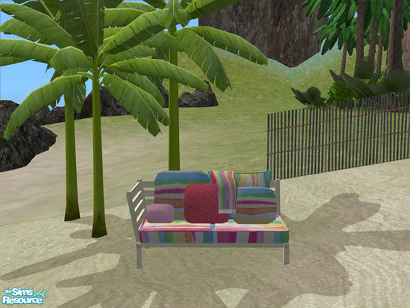 Sims 2 — PB Bali Outdoor cream - Loveseatleft Polster colorf stripes by ShinoKCR — 