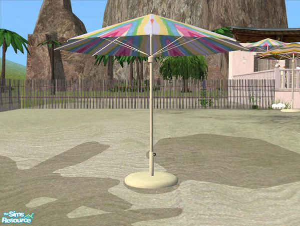 Sims 2 — PB Bali Outdoor cream - Sunshade Fabric colorf stripes2 by ShinoKCR — 