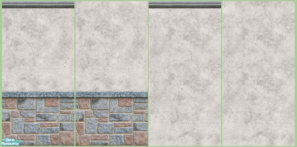 Sims 2 — Stucco Exterior Set by Halfcreek — created by Halfcreek