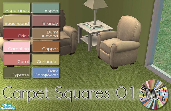 Sims 2 — Studio K Carpet Squares 01_01 by StudioKhagerks — 