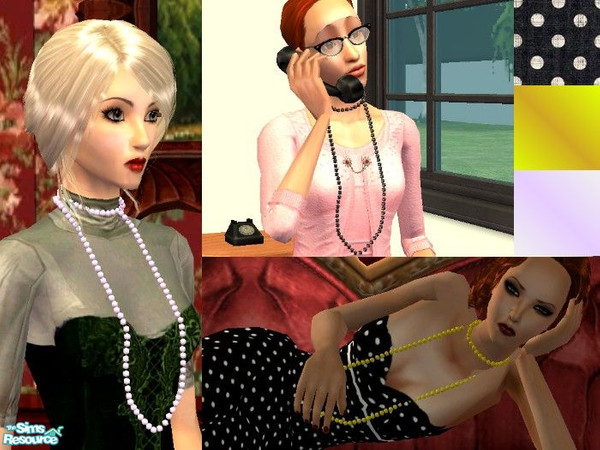 Sims 2 — Madame by May182 — A set of necklaces for any woman!