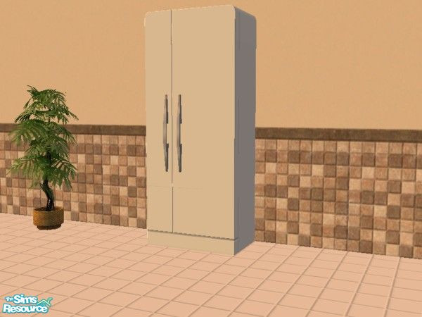 Sims 2 — Solid Sense Fridge in White by daisylee — K&B fridge redone as white. Price is same as Maxis. Looks beige in