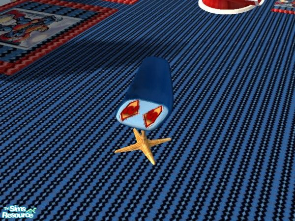 Sims 2 — Superman Bedroom computer chair by ead425 — thanks to DC comics: 13 items, 2 walls, 1 floor: bed, bookcase,