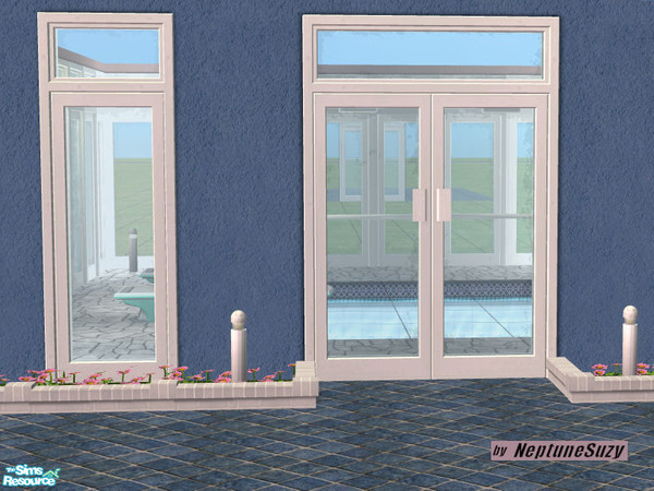 Sims 2 — NSC Industrial Window - White by Neptunesuzy — White Industrial Window. Package Includes white Industrial door
