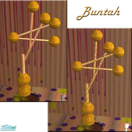 Sims 2 — Gold balls for the sculpture by buntah — This is the gold balls part of the genetically incorrect sculpture. The
