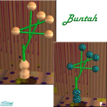 Sims 2 — Green bars for the sculpture by buntah — This is the green bar part of the genetically incorrect sculpture. The