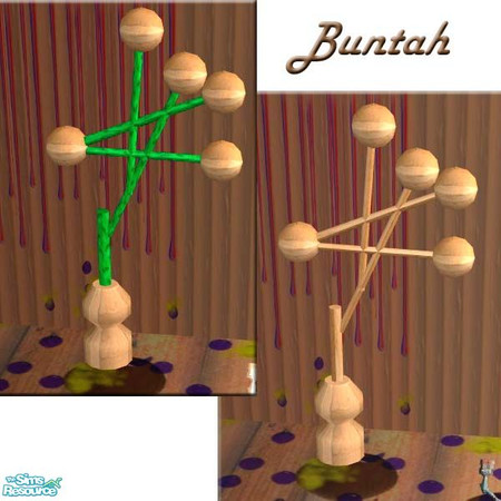 Sims 2 — Wooden balls for the sculpture by buntah — This is the wooden balls part of the genetically incorrect sculpture.