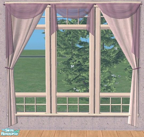 Sims 2 — Multi Style Curtains - Purple & White by Bitzybus — Recolor of the Multi Style curtain, you will need the