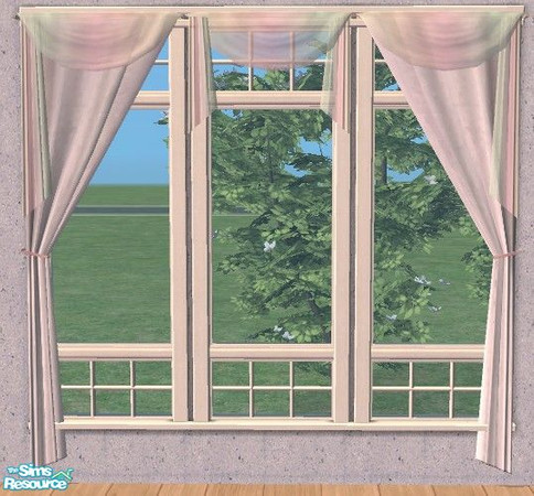 Sims 2 — Multi Style Curtains  - Rainbow & White by Bitzybus — Recolor of the Multi Style curtain, you will need the