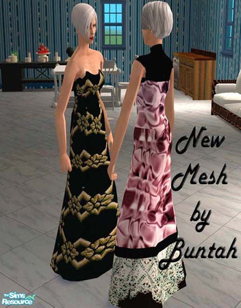 Sims 2 — Gorgeous Gram MESH by buntah — This is the base mesh file for this set. You must have this file AND at least one