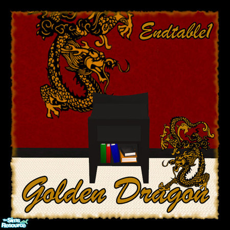 Sims 2 — Golden Dragon Endtable1 by sww — you will need the mesh from the "Round Retro" set I made earlier and