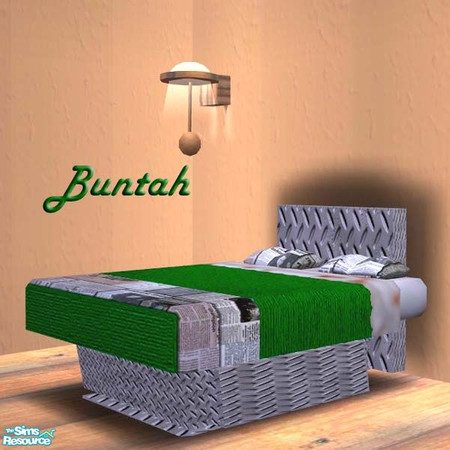 Sims 2 — Sleepin' on metal blocks by buntah — This is the metal version. You must have the cardboard box base mesh file
