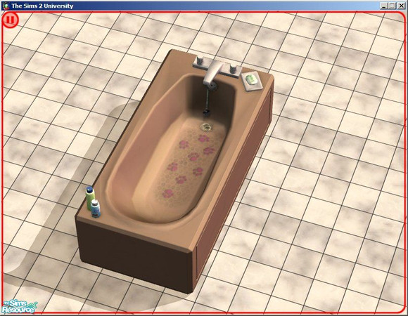 Sims 2 — 21 Tubs - Mississippi Mudslide by dddrake — Recolored to match my other sets.