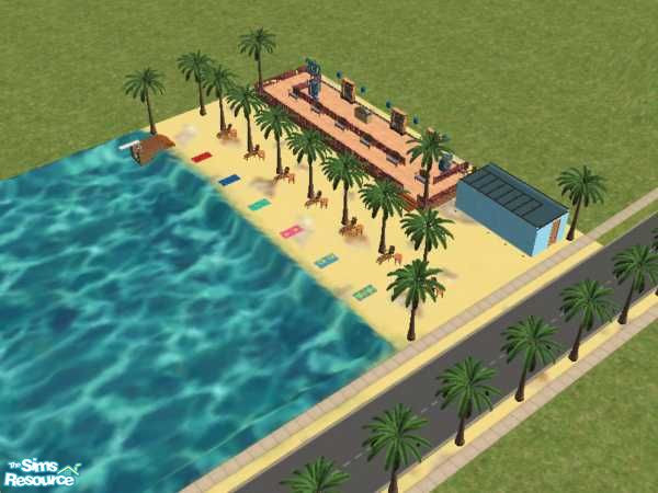 Sims 2 — Tropikal Beach by Mystique_Nazz — The best place to go on vacations. Feauturing a swimmable ocean!