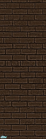 Sims 2 — Brick Wall - Dark Brown by sailfindragon — Dark Brown Brick Wall.