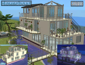 Sims 2 — Calypso - Furnished by Cerulean Talon — Elegance and luxury abound with this beautiful \"houseboat\".