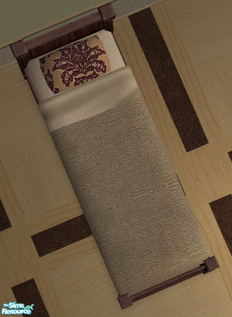 Sims 2 — DiY - Tc92 Bed Tan by Dialectically_yours — Beautiful new bedding to coordinate with Texture Challenge 92! Lace,