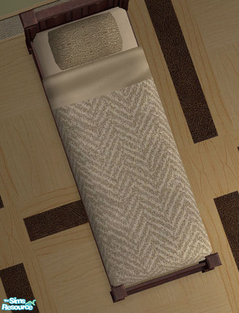 Sims 2 — DiY - TC92- Bed Herringbone by Dialectically_yours — Beautiful new bedding to coordinate with Texture Challenge