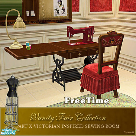 Sims 2 — Vanity Fair Sewing FreeTime Sewing Machine Recol by Cashcraft — Clone from the FreeTime sewing machine. A