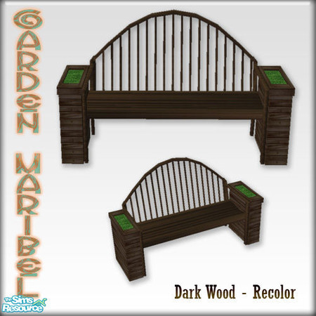 Sims 2 — S2S Garden Maribel Recolors 5 - Bench by sims2sisters — 